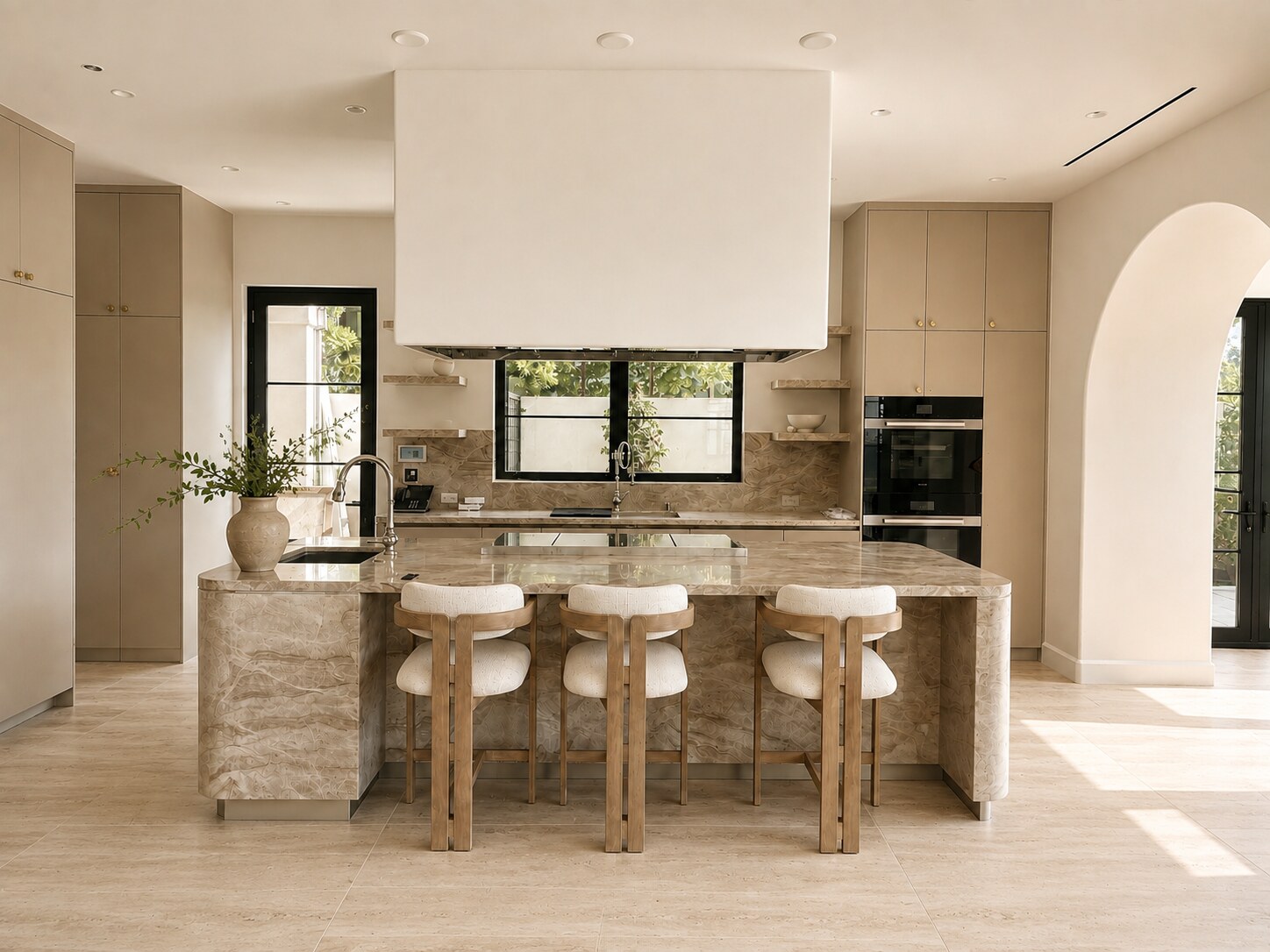 Elm residence kitchen in Beverly Hills